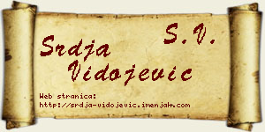 Srđa Vidojević vizit kartica